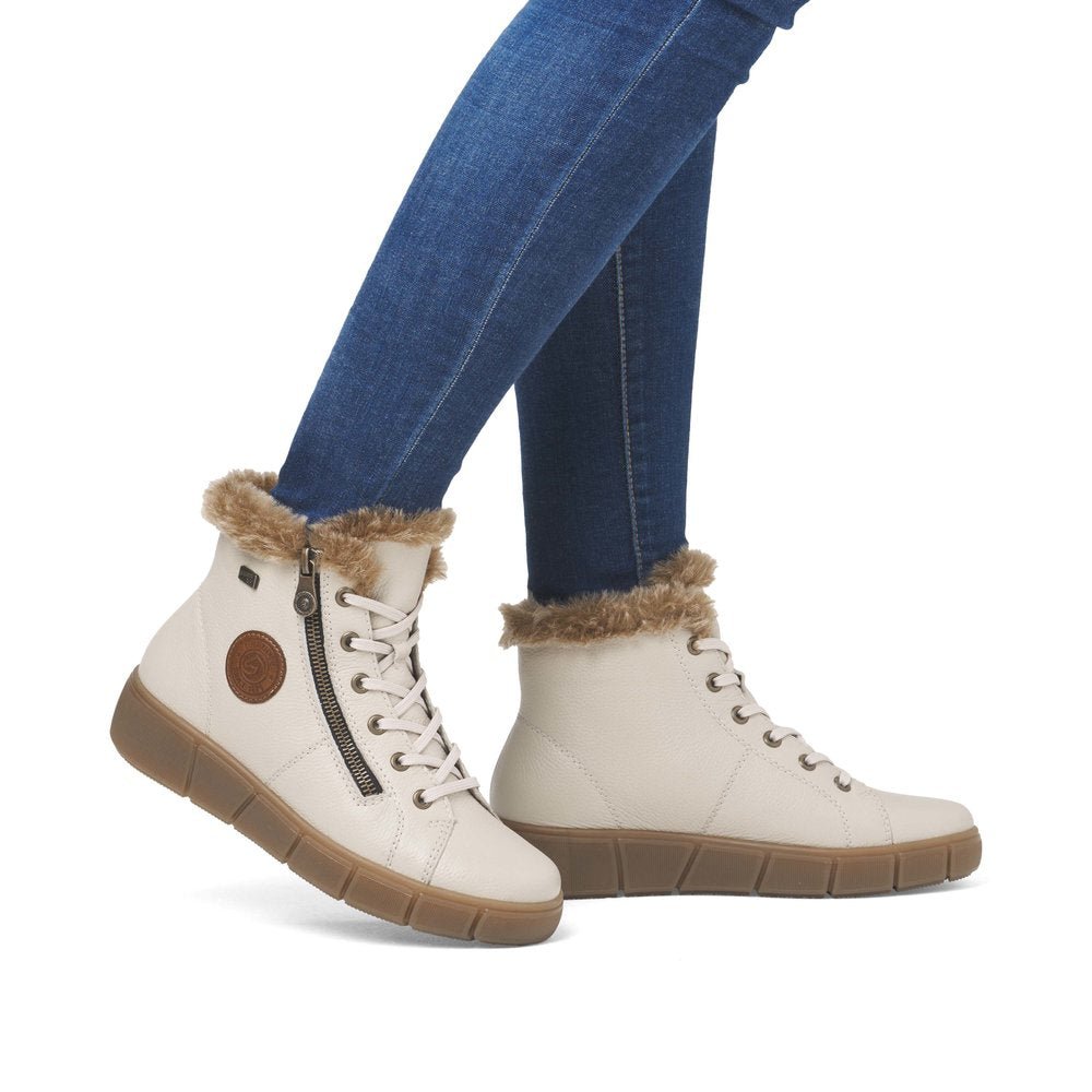 Remonte Dames D0f77 enkellaarsjes, zwart, 43 EU