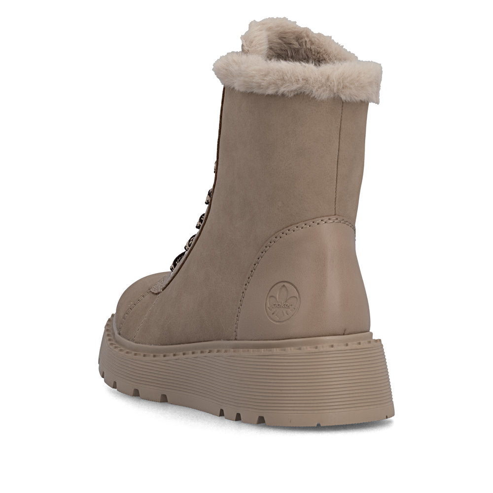 Ghete Dama Piele Naturala Rieker RIEK 70407 - Rieker - amely.ro