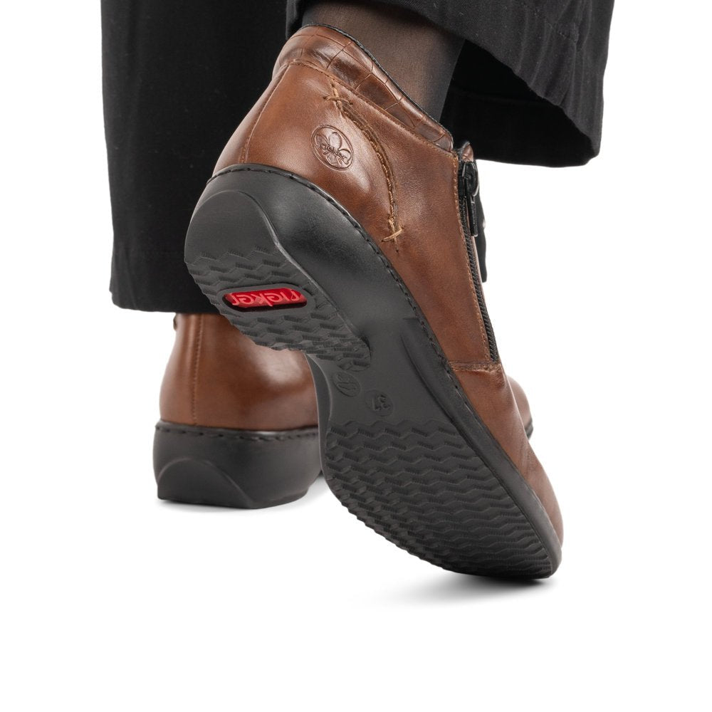 Ghete Dama Piele Naturala Rieker RIEK L3882 - Rieker - amely.ro