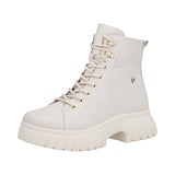 Ghete Dama Piele Naturala Rieker RIEK W1877 - Rieker - amely.ro
