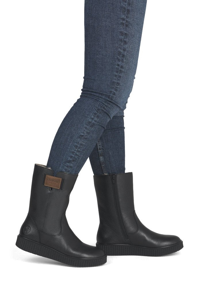 Ghete Dama Piele Naturala Rieker RIEK Y4355 - Rieker - amely.ro