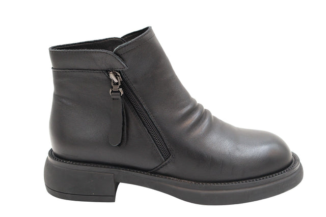 Ghete Dama Piele Naturala Stephano FENI 9A819 - Stephano - amely.ro