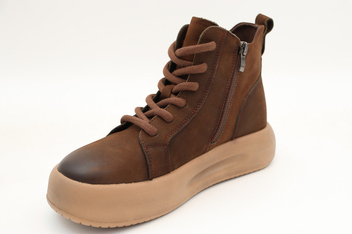 Ghete Dama Piele Naturala Feeling BELL 86683 Maro - imaginea 3
