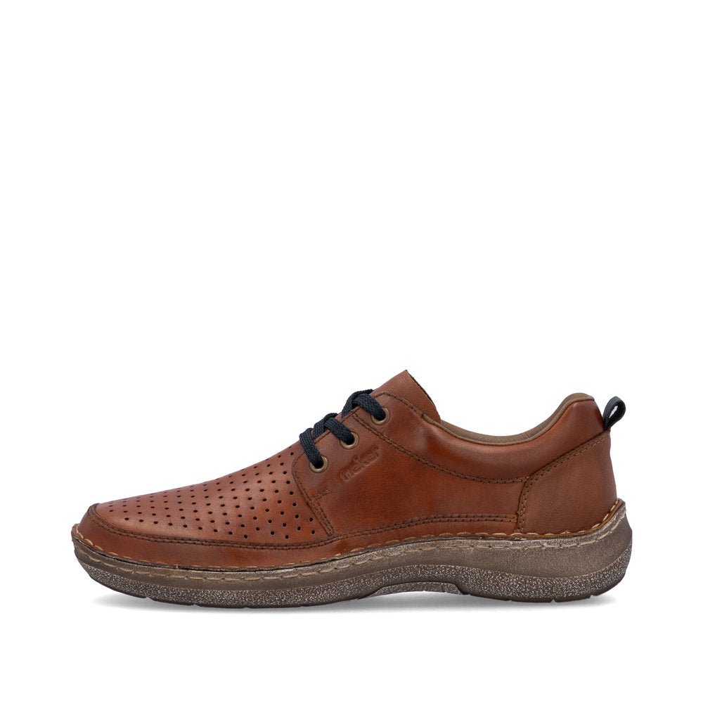 Pantofi Barbati Piele Naturala Rieker RIEK 03007 - Rieker - amely.ro
