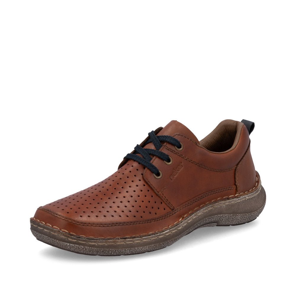 Pantofi Barbati Piele Naturala Rieker RIEK 03007 - Rieker - amely.ro