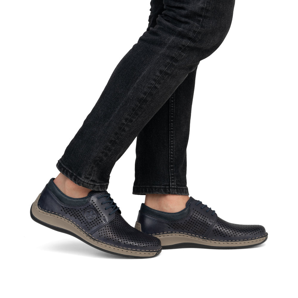 Pantofi Barbati Piele Naturala Rieker RIEK 05213 - Rieker - amely.ro