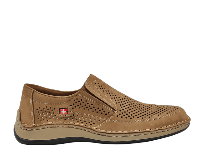 Pantofi Barbati Piele Naturala Rieker RIEK 05277 - Rieker - amely.ro