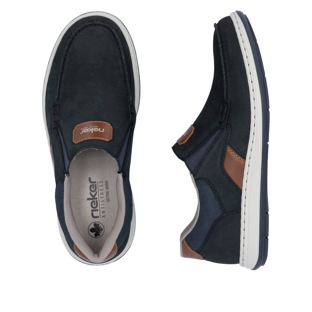 Pantofi Barbati Piele Naturala Rieker RIEK 17368 - Rieker - amely.ro