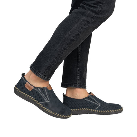 Pantofi Barbati Piele Naturala Rieker RIEK B2465 - Rieker - amely.ro