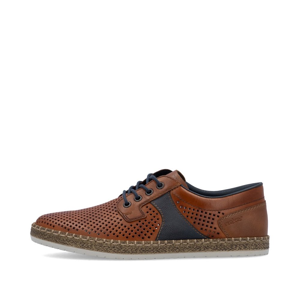 Pantofi Barbati Piele Naturala Rieker RIEK B5214 - Rieker - amely.ro