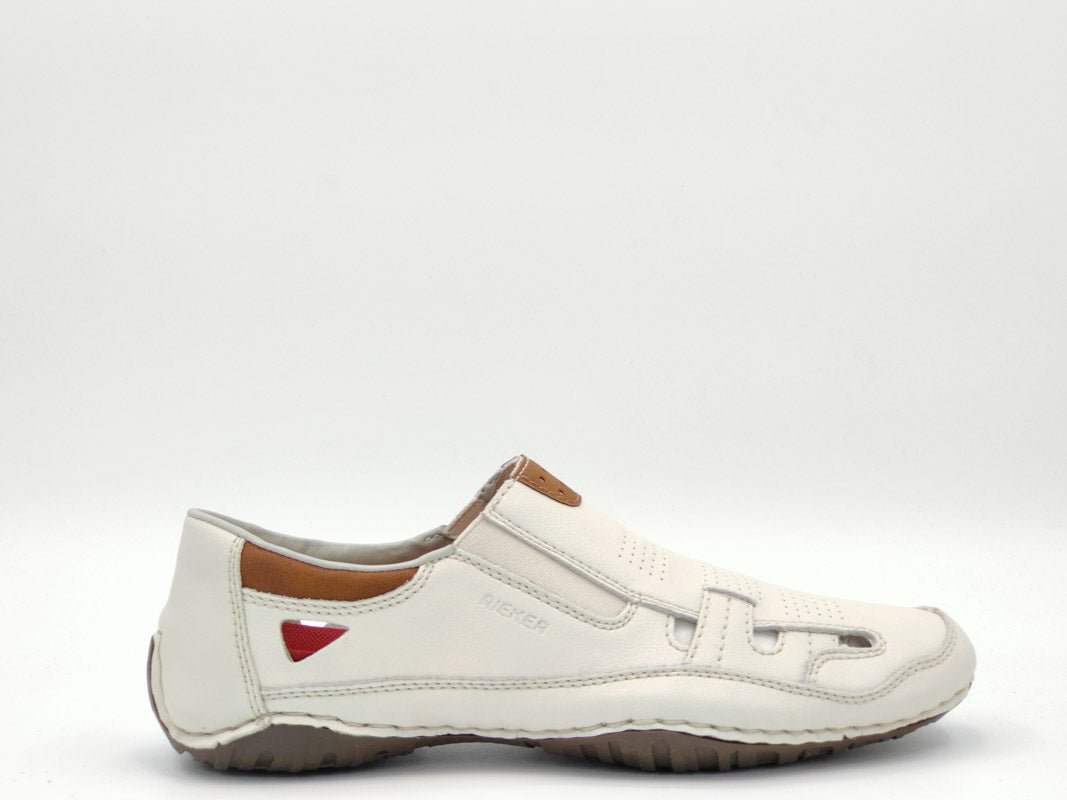 Pantofi Barbati Rieker Riek 06352/ Alb – amely.ro