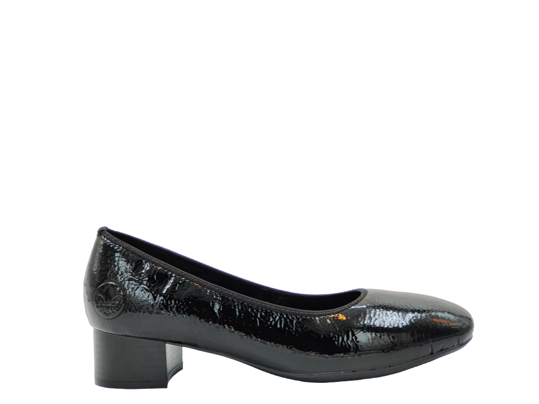 Pantofi Dama Eleganti Rieker Piele Naturala Lacuita Riek 49260 - Rieker - amely.ro