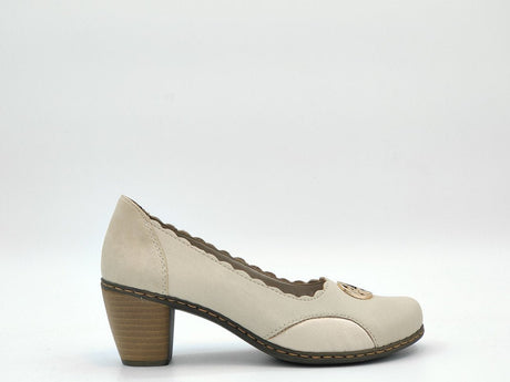 Pantofi Dama Eleganti Rieker Riek 40910/ Cr - Rieker - amely.ro