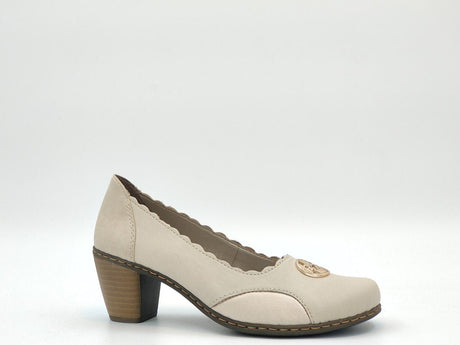 Pantofi Dama Eleganti Rieker Riek 40910/ Cr - Rieker - amely.ro