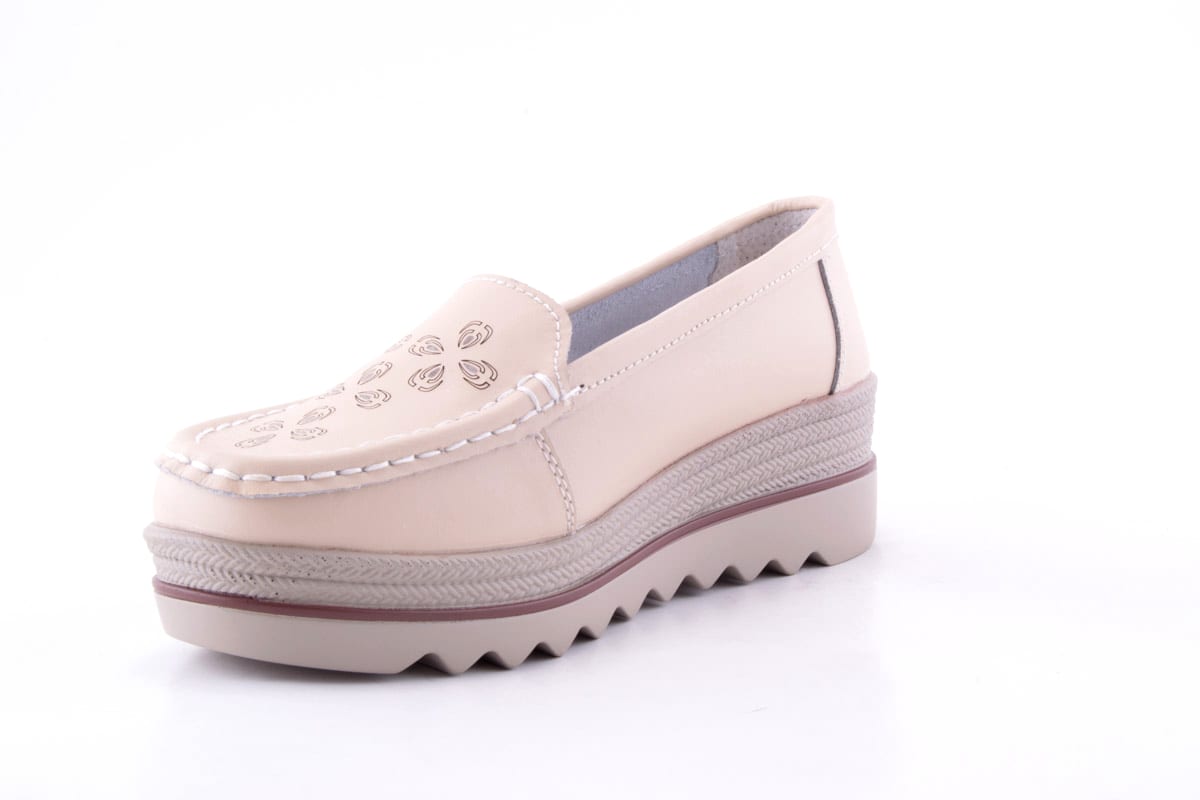 Pantofi Dama Etore Piele Naturala Bell 3095 - 1 /Bej - amely.ro - amely.ro