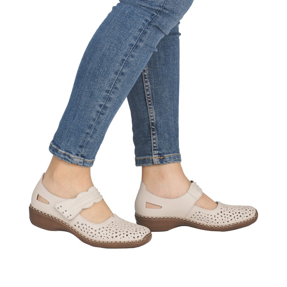 Pantofi Dama Piele Naturala Rieker RIEK 41399 - Rieker - amely.ro