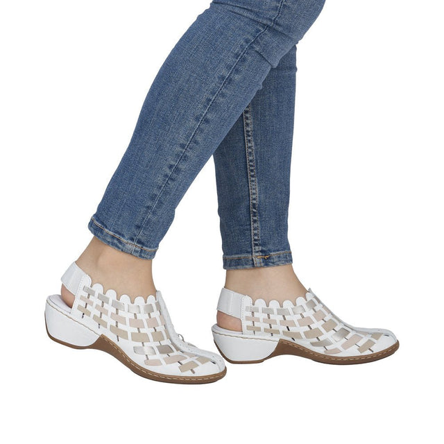 Pantofi Dama Piele Naturala Rieker RIEK 47156 - Rieker - amely.ro