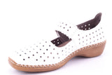 Pantofi Dama Rieker Piele Naturala Riek 413J3 /Alb - Rieker - amely.ro