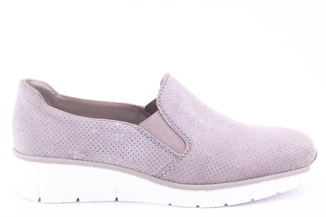 Pantofi Dama Rieker Piele Naturala Riek 53766 /Gri - Rieker - amely.ro