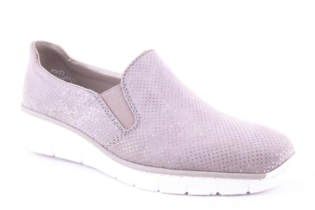 Pantofi Dama Rieker Piele Naturala Riek 53766 /Gri - Rieker - amely.ro