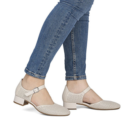 Pantofi din Piele Naturala Rieker 43460 - 00 - Rieker - amely.ro