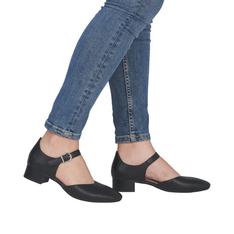 Pantofi din Piele Naturala Rieker 43460 - 00 - Rieker - amely.ro