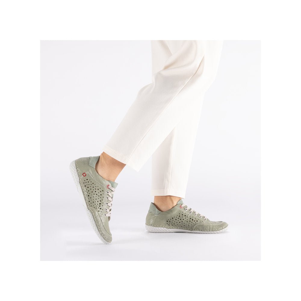 Pantofi din Piele Naturala Rieker 43651-52 - Rieker - amely.ro
