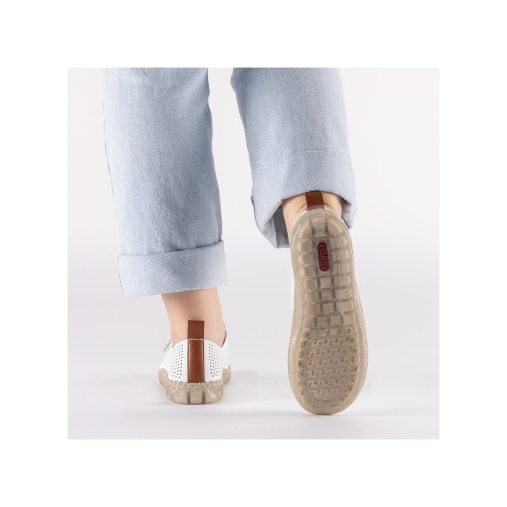 Pantofi din Piele Naturala Rieker N2405 - 80 - Rieker - amely.ro