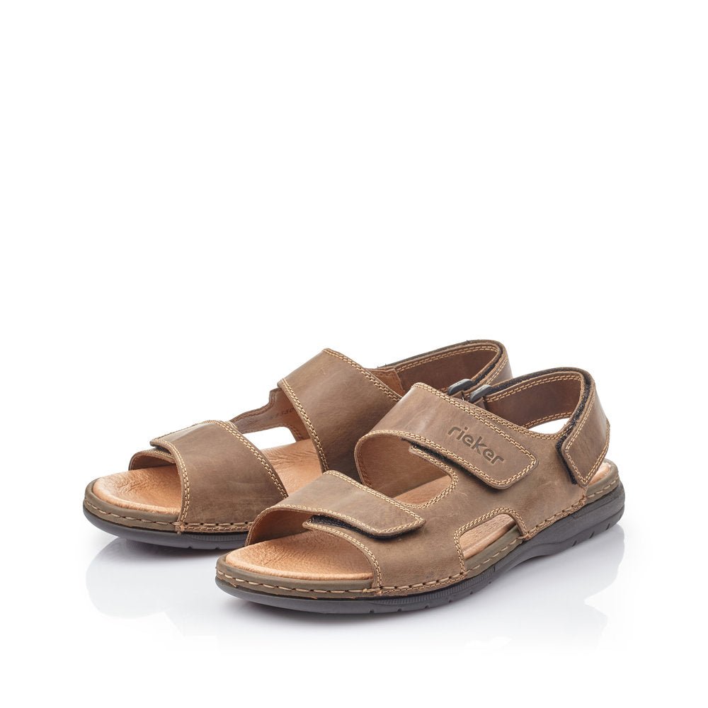 Sandale Barbati Piele Naturala Rieker RIEK 25558 - Rieker - amely.ro