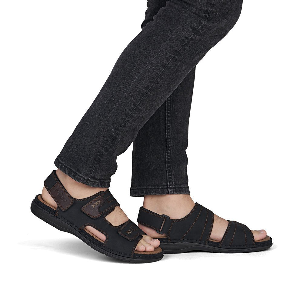 Sandale Barbati Piele Naturala Rieker RIEK 25561 - Rieker - amely.ro