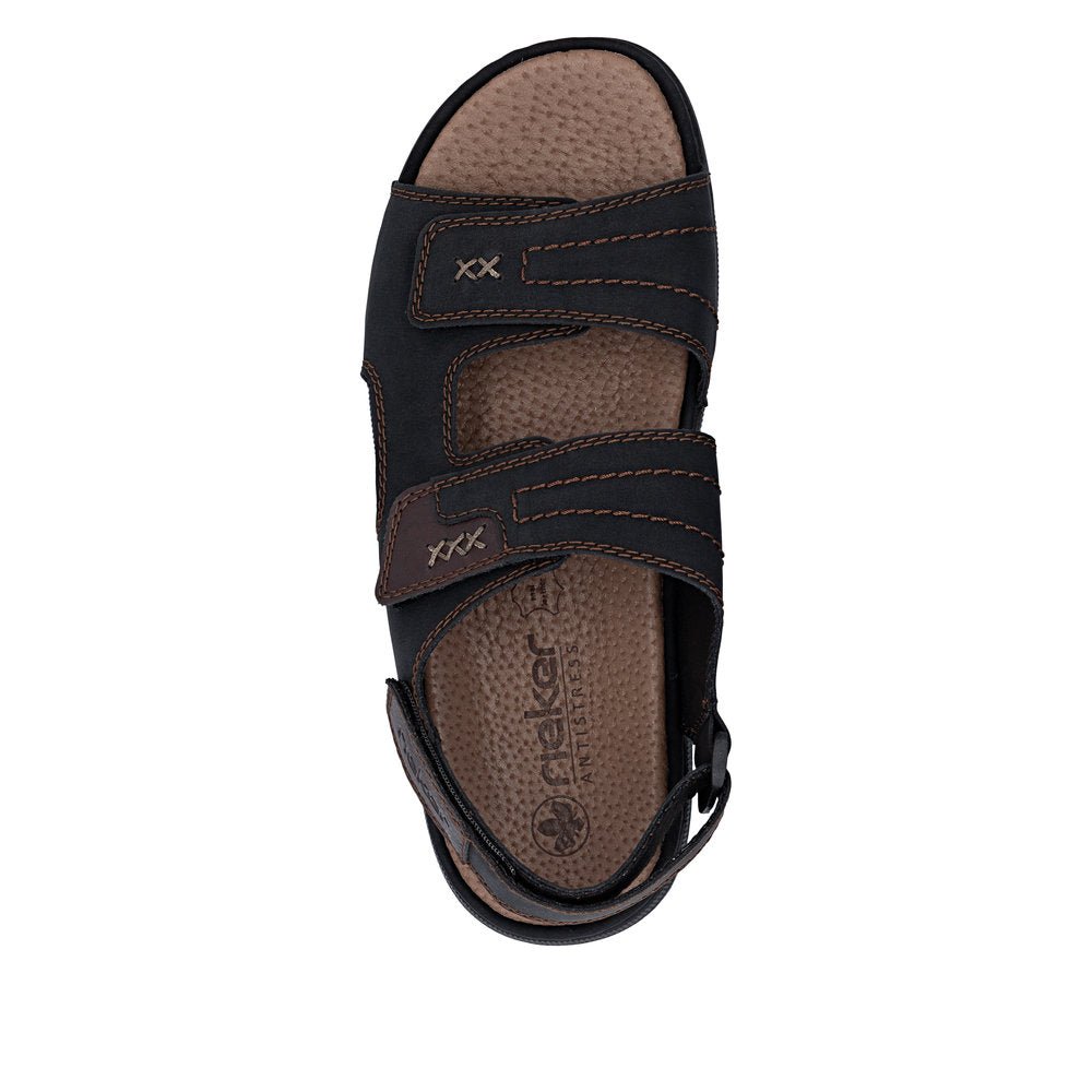 Sandale Barbati Piele Naturala Rieker RIEK 25561 - Rieker - amely.ro