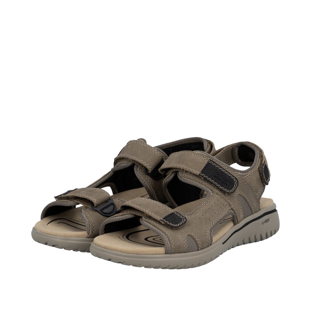 Sandale Barbati Piele Naturala Rieker RIEK 26450 - Rieker - amely.ro