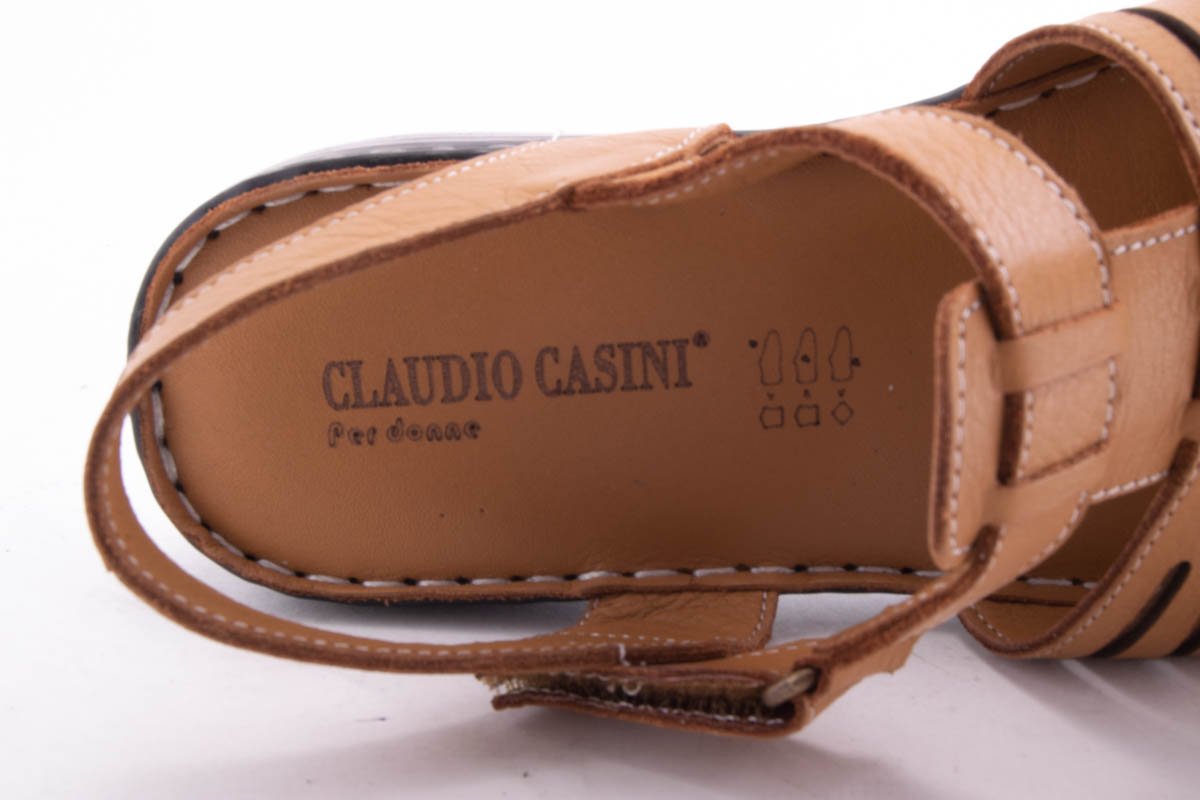 Sandale Dama Piele Naturala De Vitel Claudio Casini Cart 803S/ M - Claudio Casini - amely.ro