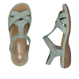 Sandale Dama Piele Naturala Rieker RIEK 65919 - Rieker - amely.ro