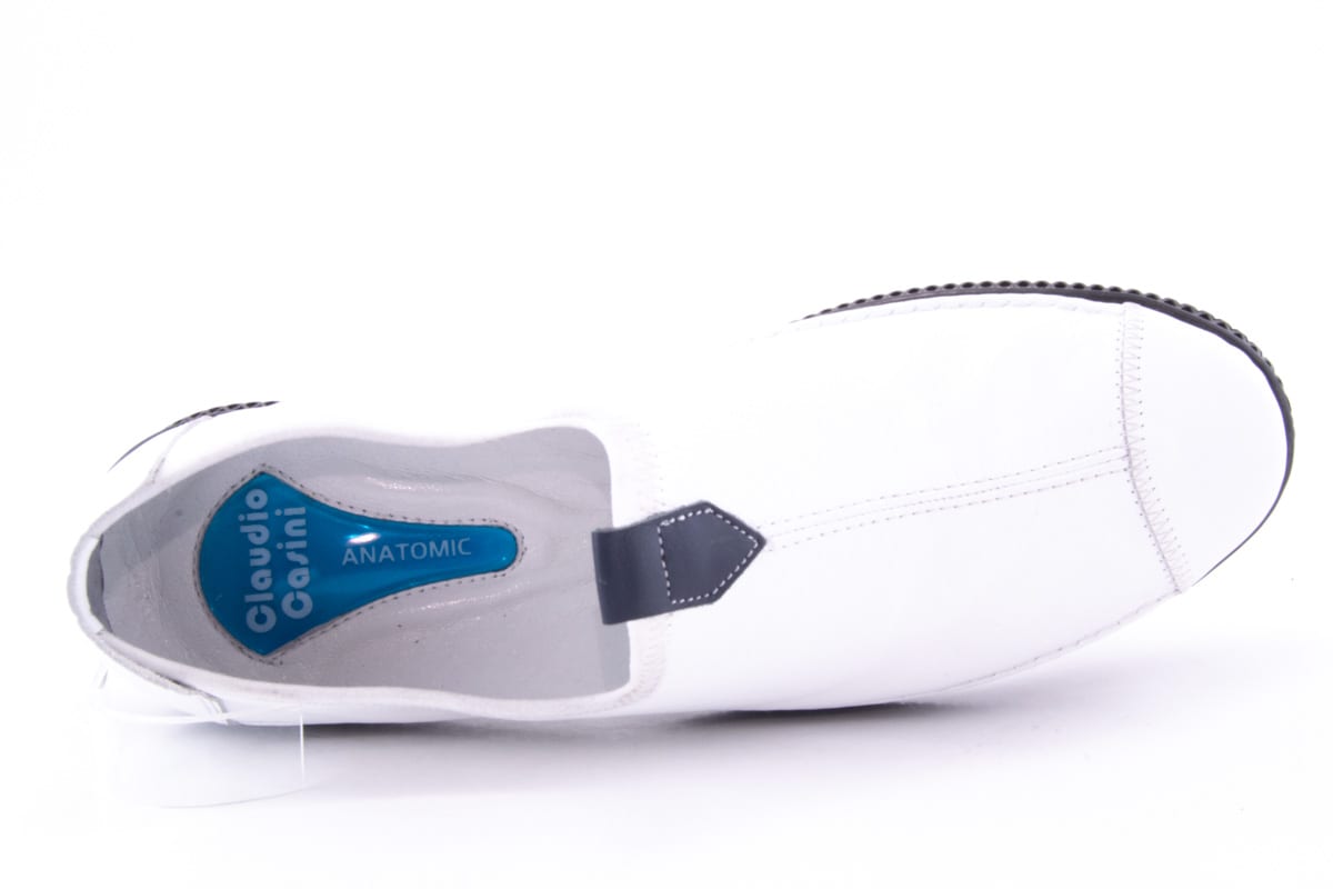 Pantofi Barbati Piele Naturala De Vitel Claudio Casini Cart 1048 /Alb