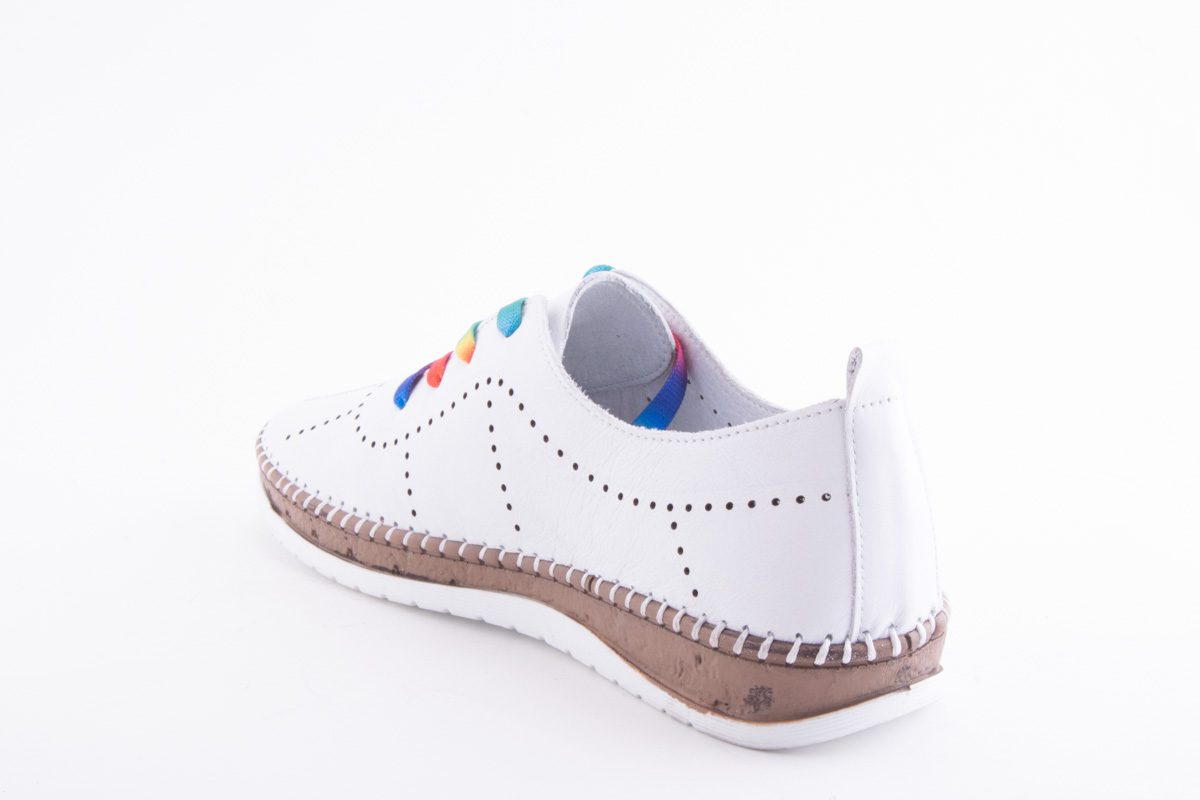 Pantofi Dama Piele Naturala De Vitel Claudio Casini Cart 103 /Alb