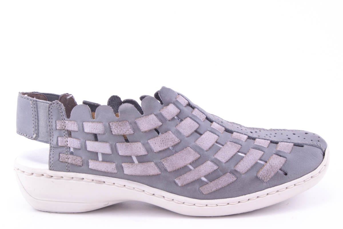 Pantofi Dama Rieker Piele Naturala Riek 413V8 /Gri
